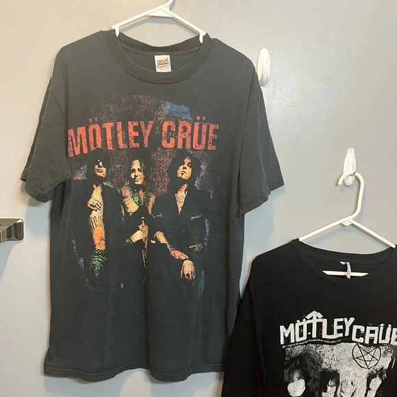 2005/2022 VTG BUNDLE motley crue concert merch tour t-shirts black L/3XL - Picture 2 of 12